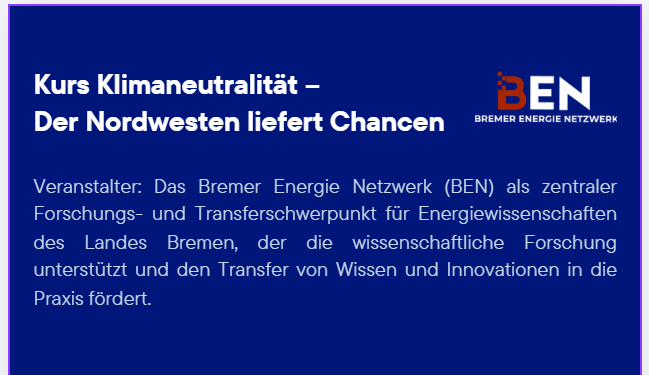 Kurs Klimaneutralität – Der Nordwesten liefert Chancen